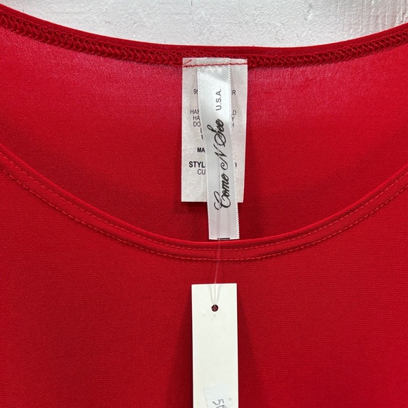 Sexy Come N See Rhinestone Embellished Sleeve Tunic with Cutout Details SZ XL - Picture 2 of 6